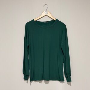 Staccato Deep Green Long Sleeve Top